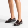 Ivy Loafer Sambuco Shiny Croc Embossed Leather Loafers