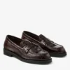 Ivy Loafer Sambuco Shiny Croc Embossed Leather Loafers