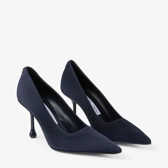 Ixia 80 Marine Suede Pumps