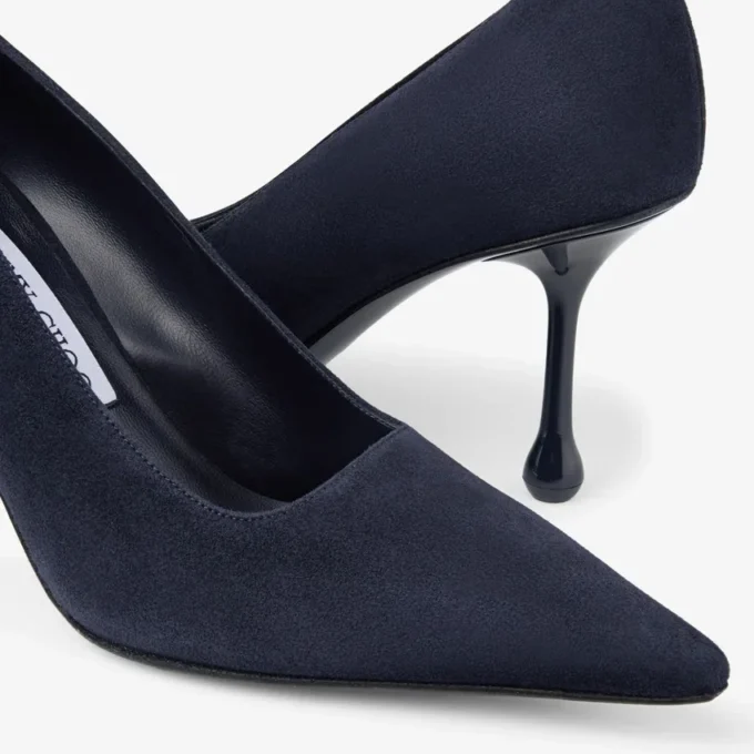 Ixia 80 Marine Suede Pumps