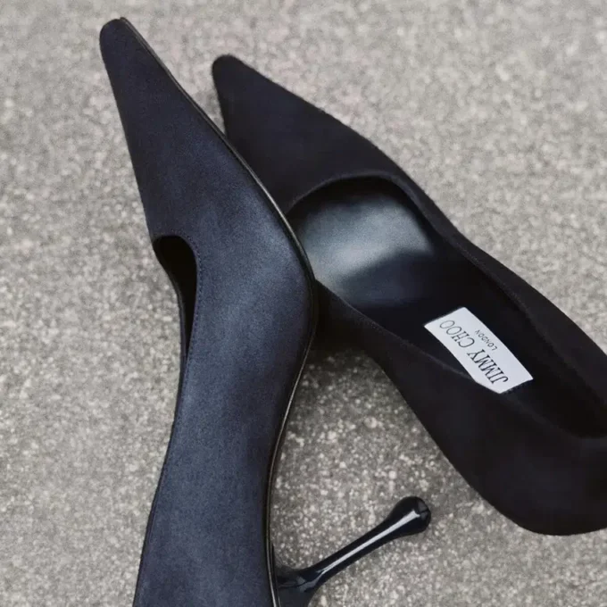 Ixia 80 Marine Suede Pumps