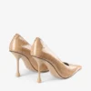 Ixia 95 Chai Shiny Croc Embossed Leather Pumps