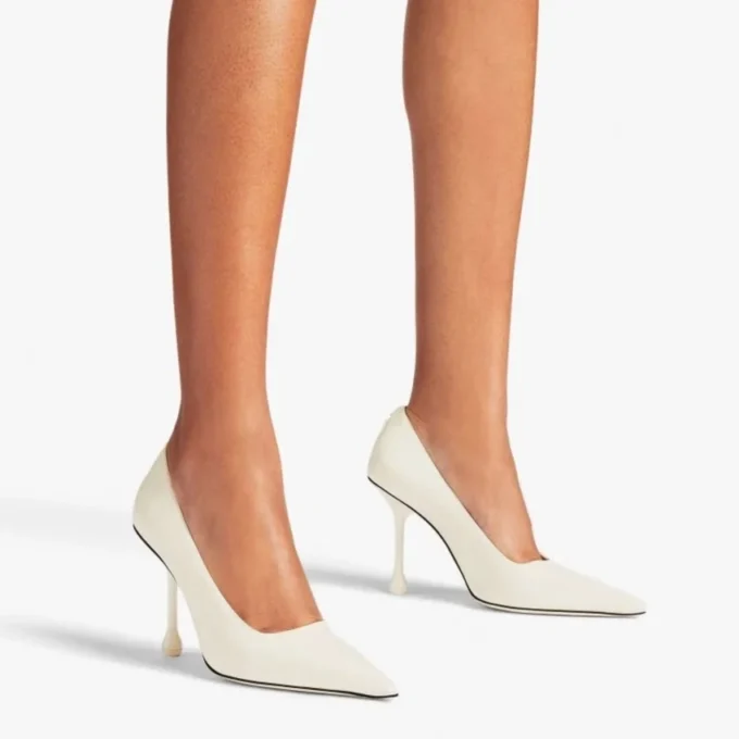 Ixia 95 Latte Patent Leather Pumps