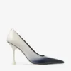 Ixia 95 Latte Sprayed Spazzolato Leather Pumps