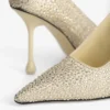 Ixia 95 Yellow Buttermilk Satin Rhinestones Pumps