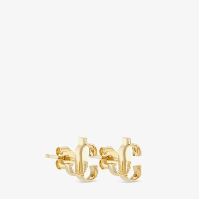 Jc Mini Studs Gold-Finish Metal Jc Mini Stud Earrings