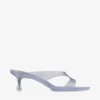 Jelly Drop 50 Silver Glitter Jelly Sandals