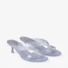 Jelly Drop 50 Silver Glitter Jelly Sandals