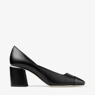 Jenson 65 Black Patent and Nappa Leather Pumps