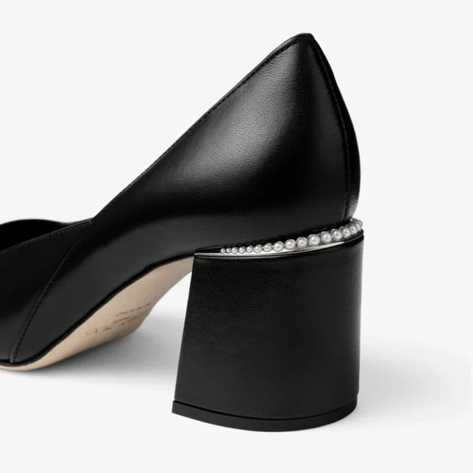 Jenson 65 Black Patent and Nappa Leather Pumps
