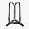 Jimmy Choo Noir Kei Ninomiya Single Star Harness Black Smooth Calf Leather Harness with Metal Multi Star Embellishment
