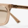 Josi Transparent Tan Rectangular Sunglasses
