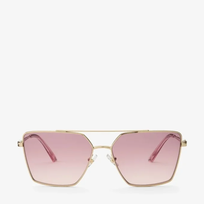 Joss Pale Gold Square Sunglasses