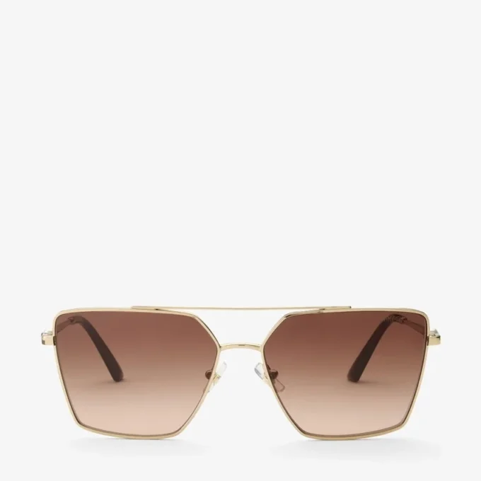 Joss Pale Gold Square Sunglasses