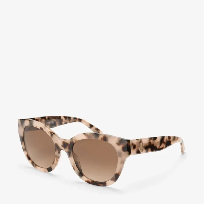 Kati Pink Havana Round Sunglasses