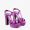Kesia 120 Violet Orchid Satin Sandals