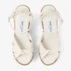 Korra 100 Latte Nappa Leather Wedges