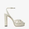 Kove 120 Natural Fine Raffia Platform Sandals
