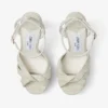 Kove 120 Natural Fine Raffia Platform Sandals
