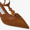 Lauri 50 Tan Mix Suede Slingbacks with Beads