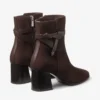 Lawton Ankle Boot 65 Chocolate Suede and Calf Leather Ankle Boots