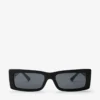 Lennon Black Rectangular Sunglasses
