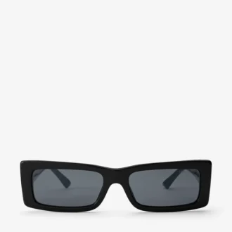 Lennon Black Rectangular Sunglasses
