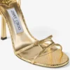 Leo 100 Gold Candy Wrap Leather Sandal