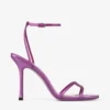 Leo 100 Violet Orchid Satin Sandals