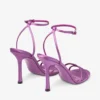 Leo 100 Violet Orchid Satin Sandals