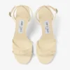 Leo 65 Buttermilk Elaphe Printed Leather Sandal