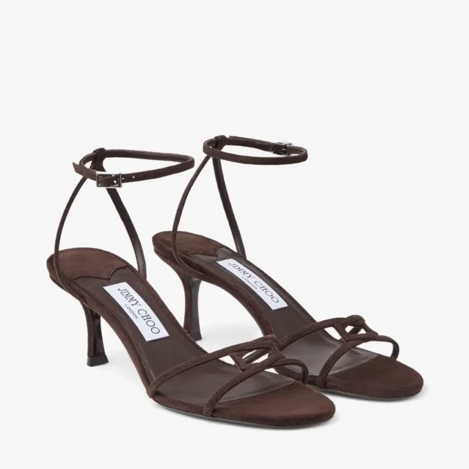 Leo 65 Chocolate Suede Sandal
