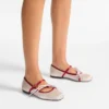 Loli Ballerina Macaron and Ruby Red Satin Ballerina Flats with Satin Bows