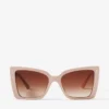 Lorea Beige Butterfly Frame Sunglasses
