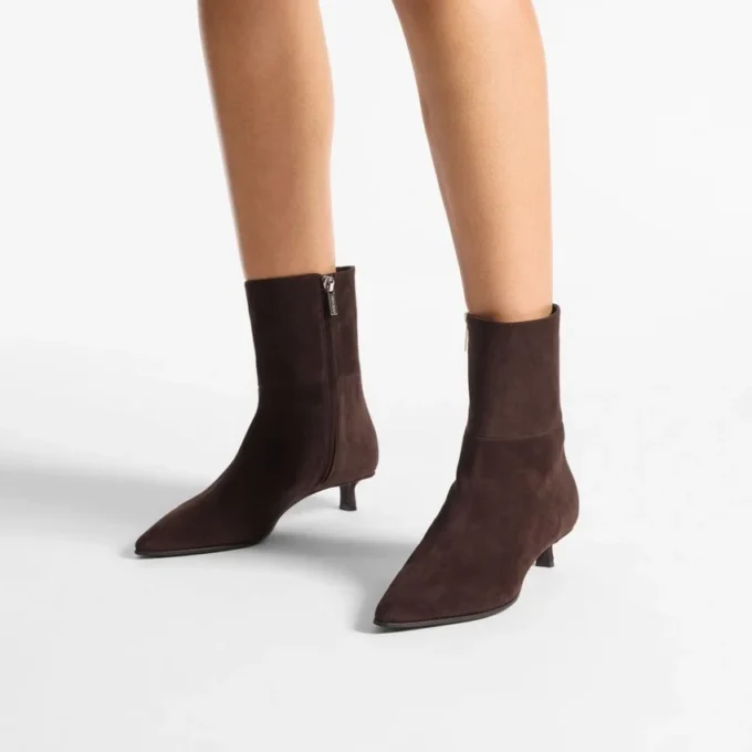 Lory Ankle Boot 35 Chocolate Suede Ankle Boots