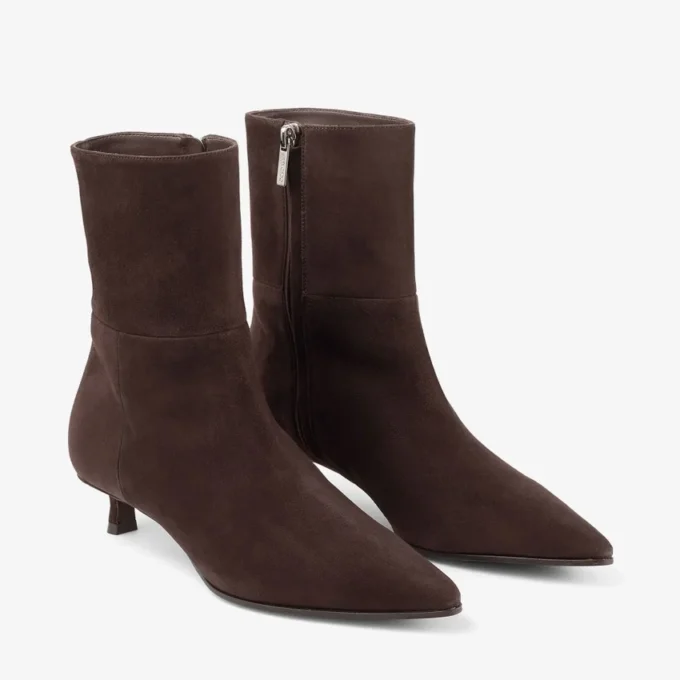 Lory Ankle Boot 35 Chocolate Suede Ankle Boots