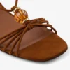 Lova 50 Tan Mix Suede Sandals with Beads