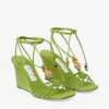 Lova Wedge 85 Clover Mix Suede Wedges with Beads