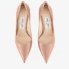 Love 65 Ballet-Pink Patent-Leather Pumps with Jc Emblem