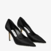 Love 85 Black Satin Pumps