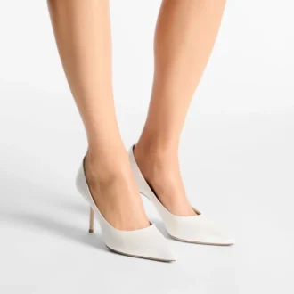 Love 85 Ivory Satin Pumps