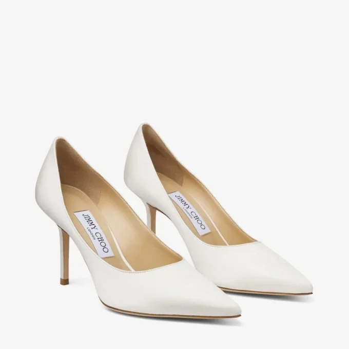 Love 85 Ivory Satin Pumps