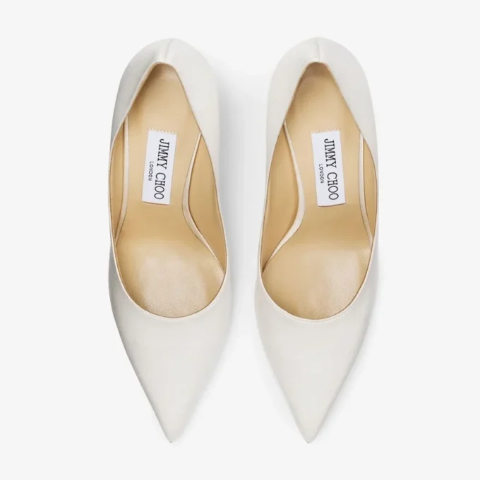 Love 85 Ivory Satin Pumps