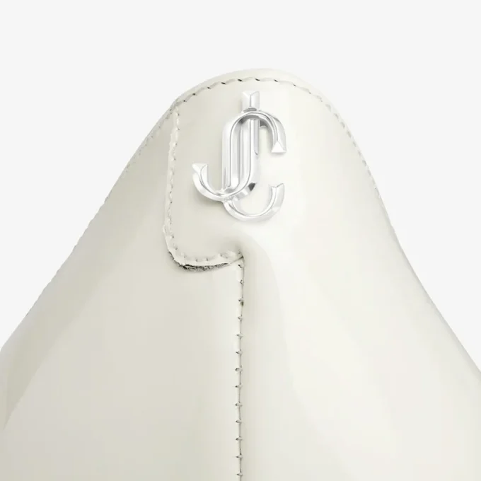 Love 85 Latte Patent Leather Pumps with Jc Emblem