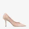 Love Mesh 85 Macaron Satin with Ruched Tulle Pumps