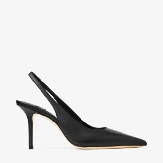 Love  Sling Back 85 Black Calf Leather Slingbacks
