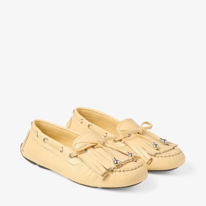 Manon F Corn Elaphe Printed Leather Loafers