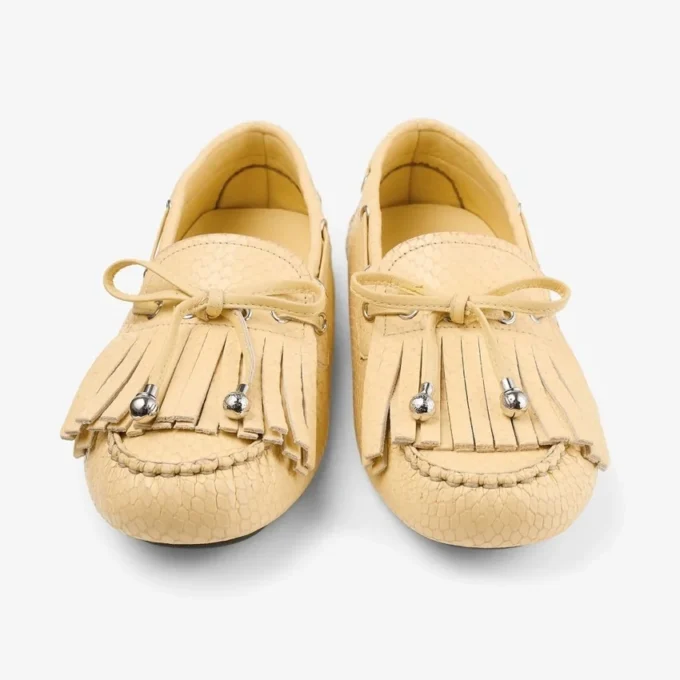Manon F Corn Elaphe Printed Leather Loafers