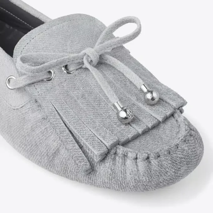 Manon F Dove Suede Denim Loafers