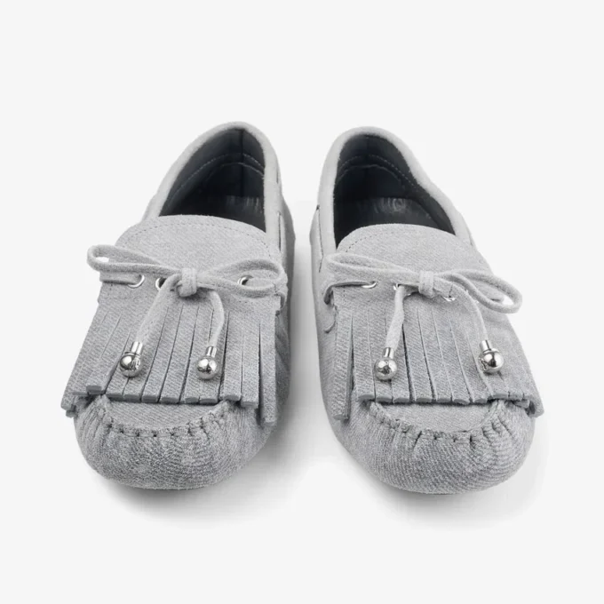 Manon F Dove Suede Denim Loafers